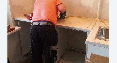 Сборка кухонного гарнитура. Новохохловская